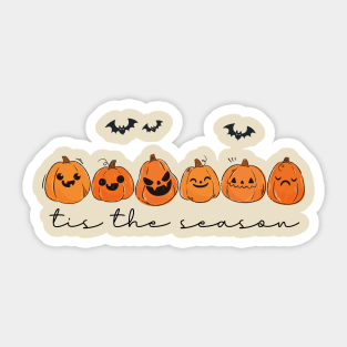 Autumn Tis The Season, Funny Halloween, Spooky Season, Festive Designs, Vintage Pumpkin season, Trendy Autumn, Happy Fall Y'all Sticker